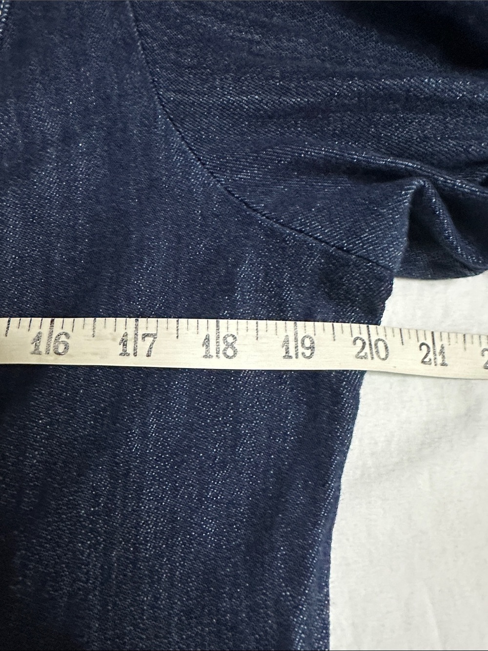 Pilcro Puff-sleeve Denim Mini Dress In Blue Size XL - Picture 7 of 8